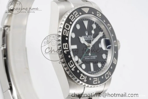 1219 RelaxedFit GMT Master II 116710 LN 904L SS C+F 1:1 Best Edition Black Dial on Oyster Bracelet VR3285 CHS 2252